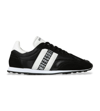 Zapatillas de piel Guti negro (40), Plano, Cordones, Casual, Bikkembergs outlet 2024.