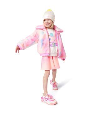Billieblush para niña. U21596 Chaqueta Monte rosa (8Años= 126cm), Casual, Poliéster, moda infantil