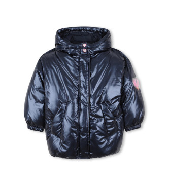 Billieblush para niña. U21354 Abrigo Nok marino (10Años= 138cm), Casual, Poliéster, moda infantil