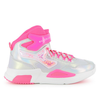 Billieblush para niña. U21469 Zapatillas Altas blanco (27), Plano, Cordones, Casual, moda infantil