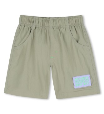 Billieblush para niño. U21719 Bermudas Insignia verde (12años= 150cm), Casual, Algodón, moda infantil