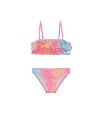 Bikini con lentejuelas rosa (3años= 94cm), Beachwear, Poliéster, moda infantil