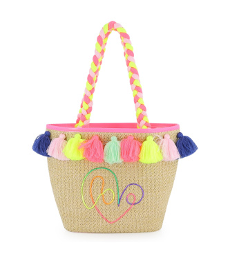 Billieblush para niña. U22143 Bolsa Playa beige (OSFA), Casual, Poliuretano, moda infantil