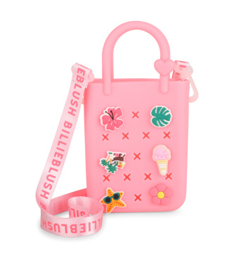 Billieblush para niña. U22042 Bolso Insignia rosa (OSFA), Casual, Silicona, moda infantil