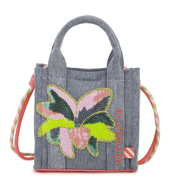 Billieblush para niña. U22044 Bolso Vaquero gris (OSFA), Casual, Algodón, moda infantil