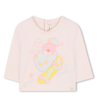 Billieblush para niña. U21265 Camiseta Sweet rosa (2años= 86cm), Casual, Poliéster, Manga larga, moda infantil