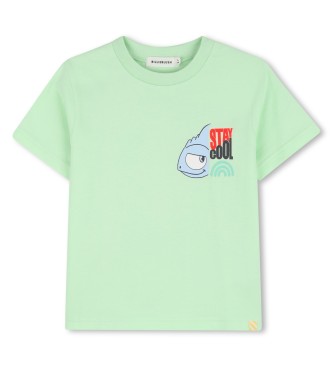 Billieblush för pojkar. U21703 Stay Cool T-shirt grön (8Y= 126cm), Casual, Bomull, Kort ärm, barnmode