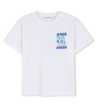 Billieblush för pojkar. U21705 Shark T-shirt vit (8años= 126cm), Casual, Bomull, Kort ärm, barnmode