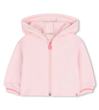 Billieblush para niña. U21772 Cárdigan Con Capucha rosa (2años= 86cm), Casual, Algodón Orgánico, moda infantil