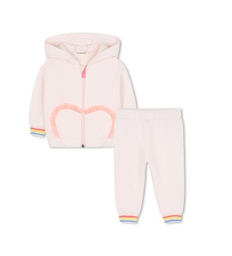 Billieblush para niña. U21250 Chándal Style rosa (9meses= 71cm), Casual, Poliéster, Manga larga, moda infantil
