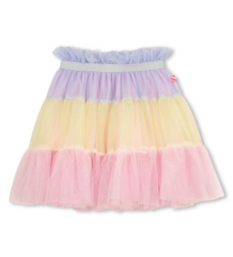 Billieblush para niña. U21861 Falda Malla multicolor (5años= 108cm), Casual, Fiesta, moda infantil