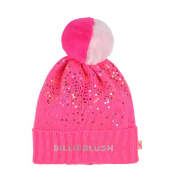 Billieblush para niña. U20605 Gorro con pompón rosa (2/3Años= 50cm), Casual, Acrílico, moda infantil, Billieblush outlet 2024.
