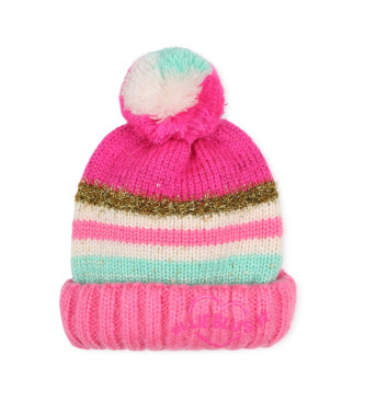 Billieblush para niña. U20607 Gorro con hilos de pompón rosa (54cm), Casual, Poliéster, moda infantil, Billieblush outlet 2024.