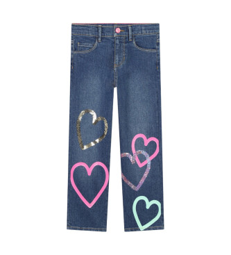 Billieblush para niña. U20449 Jeans 5 bolsillos azul (5Años= 108cm), Casual, Algodón, Denim, moda infantil, Billieblush outlet 2024.