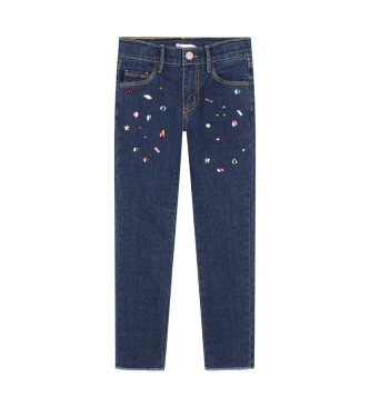 Billieblush para niña. U20452 Jeans 5 bolsillos azul (10Años= 138cm), Casual, Algodón, Denim, moda infantil, Billieblush outlet 2024.