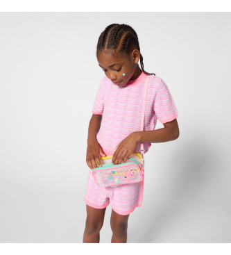 Billieblush para niña. U21944 Jersey Fantasía rosa (3años= 94cm), Casual, Algodón, Manga corta, moda infantil