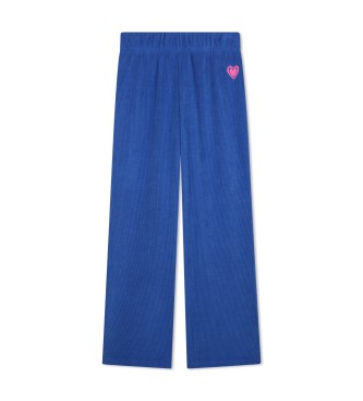 Billieblush para niña. U21243 Pantalón Jogging Heart azul (16años= 162cm), Casual, Sintético, moda infantil