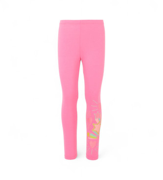 Billieblush para niña. U21321 Leggins estampado rosa (6años= 114/119cm), Casual, Deportivo, Poliéster, moda infantil