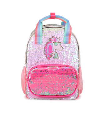 Billieblush para niña. U20617 Mochila de lentejuelas rosa (OSFA), Casual, Poliamida, moda infantil, Billieblush outlet 2024.