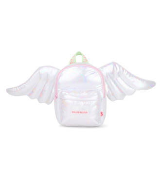 Billieblush para niña. U22050 Mochila Angel blanco plateado (OSFA), Casual, Poliuretano, moda infantil