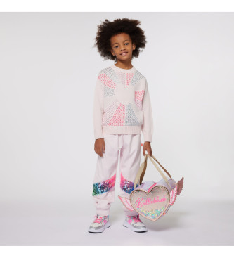 Billieblush para niña. U20441 Pantalón jogging rosa (5Años= 108cm), Casual, Algodón, moda infantil, Billieblush outlet 2024.