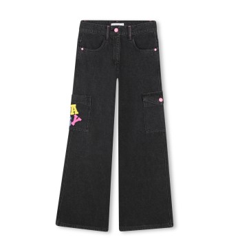 Billieblush para niña. U21235 Jeans Six negro (16años= 162cm), Casual, Algodón, Denim, moda infantil