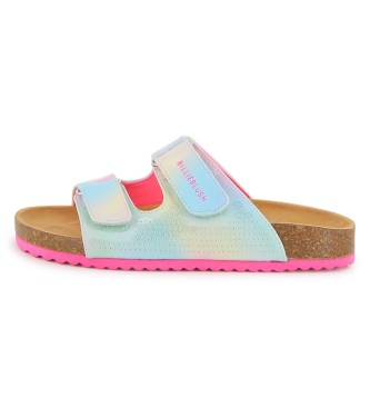 Billieblush para niña. U22004 Sandalias Girl multicolor (26), Plano, Velcro, Casual, moda infantil