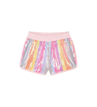 Short con lentejuelas rosa (4años= 102cm), Casual, Algodón, moda infantil