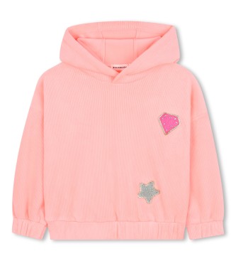 Billieblush para niña. U21604 Sudadera Peach naranja (6años= 114/119cm), Casual, Coral, Tela, moda infantil