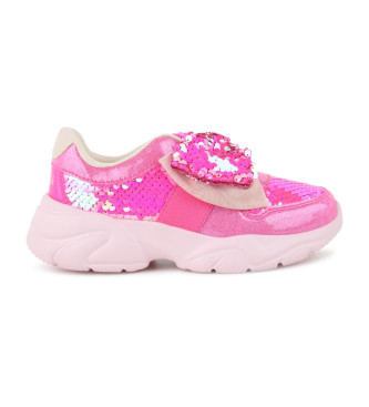 Billieblush para niña. U20576 Zapatillas de piel bajas rosa (28), Plano, Ninguno, Casual, moda infantil, Billieblush outlet 2024.