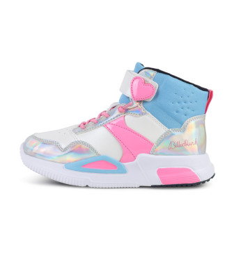 Billieblush para niña. U20586 Zapatillas de piel multicolor (35), Plano, Cordones, Velcro, Casual, moda infantil, Billieblush outlet 2024.