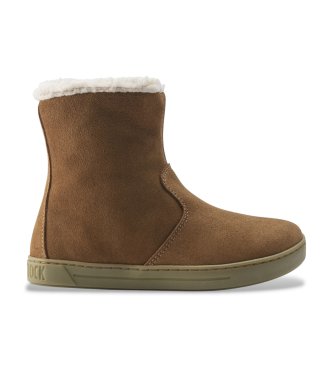 Birkenstock Botines de Ante Lille (Ajuste Regular) marrón