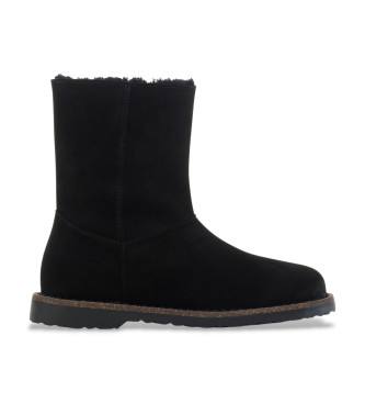 Birkenstock Para Mujer. 1030242 Botines De Piel Uppsala Zip Shearling Negro (36), Plano, Cremallera, Casual-image