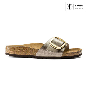 Birkenstock Sandalias Madrid Big Buckle Birko-Flor (Ajuste Regular) taupe