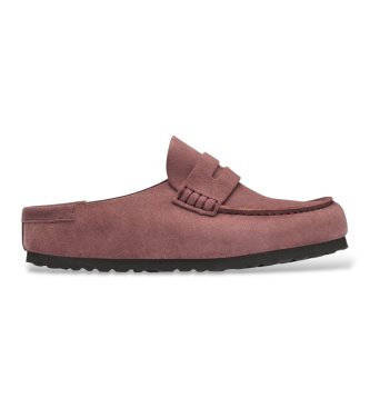 Birkenstock Mocasines de Piel Naples Wrapped (Ajuste Estrecho) rosa