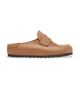 Birkenstock unisex. 1030206 Mocasines de Piel Naples Wrapped marrón claro (41), Plano, Ninguno, Casual