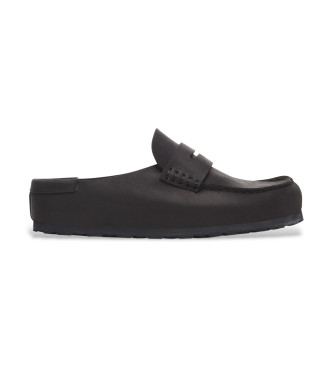 Birkenstock para hombre. 1029711 Mocasines de Piel Naples Wrapped negro (45), Plano, Ninguno, Casual