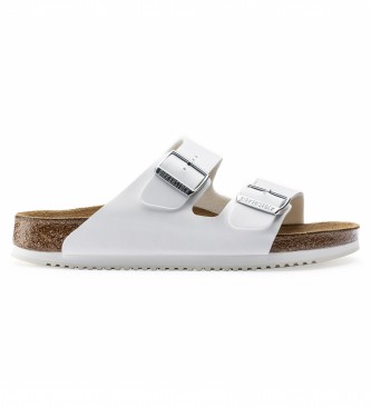 Birkenstock para mujer. 552683 Sandalias Arizona BF blanco (38), Plano, Ninguno, Casual