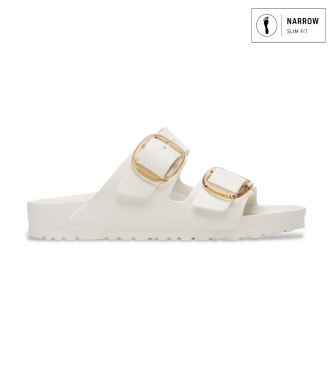 Birkenstock för kvinnor. 1029651 Sandaler Arizona Big Buckle EVA (Smal passform) vit (42), Karta, Spänne, Strandkläder