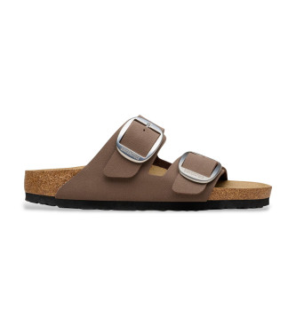 Birkenstock para mujer. 1032081 Sandalias Arizona Big Buckle marrón (37), Plano, Hebilla, Casual, Taupe