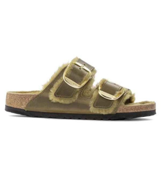 Birkenstock Para Mujer. 1023240 Sandalias Arizona Big Buckle Olive (42), MarróN, Plano, Hebilla, Casual, Verde-image