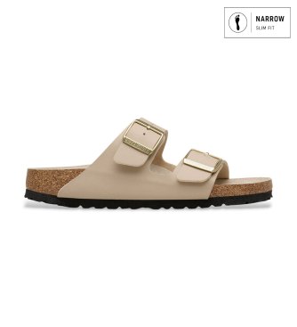 Birkenstock för kvinnor. 1031438 Sandaler Arizona Birko-Flor (Smal passform) sand (36), Beige, Karta, Ingen, Casual