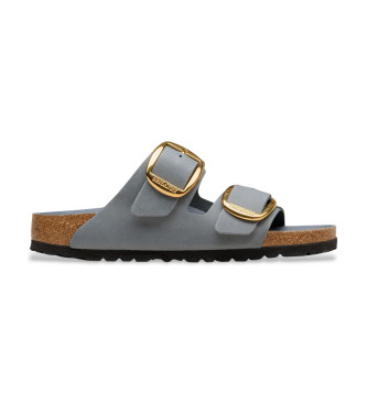 Birkenstock para mujer. 1032071 Sandalias de Piel Arizona Big Buckle azul (41), Plano, Ninguno, Casual