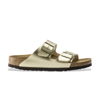 Birkenstock para mujer. 1016110 Sandalias de Piel Arizona Birko Flor dorado (38), Plano, Ninguno, Casual