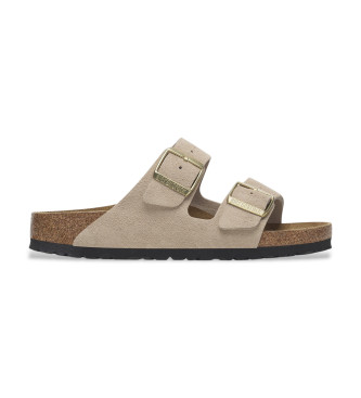 Birkenstock para mujer. 1029260 Sandalias de Piel Arizona Leve beige (36), Plano, Ninguno, Casual