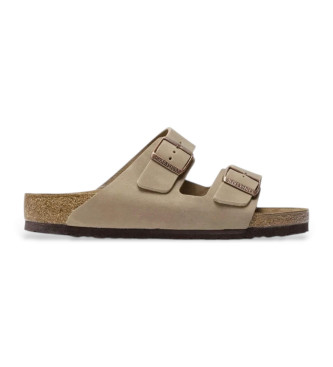 Birkenstock para hombre. 352201 Sandalias de piel Normal Arizona Leoi marrón (40), Plano, Ninguno, Casual