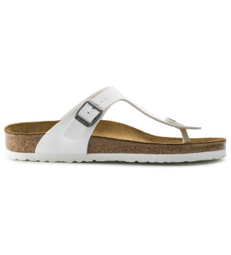 Birkenstock para mujer. 745531 Sandalias Normal Gizeh Birko-Flor blanco (41), Plano, Ninguno, Casual