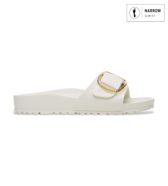 Birkenstock för kvinnor. 1029633 Sandaler Madrid Big Buckle (Smal passform) vit (37), Karta, Ingen, Casual