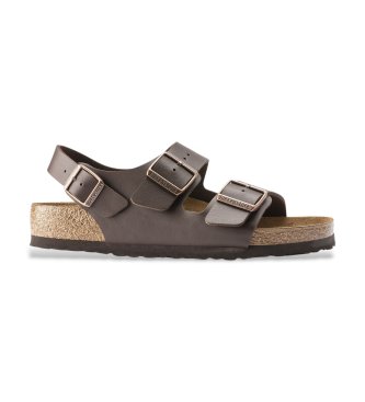 Birkenstock Sandalias Milano Birko-Flor (Ajuste Estrecho) marrón