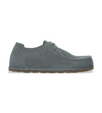 Birkenstock Zapatos de Piel Utti Lace (Ajuste Regular) gris